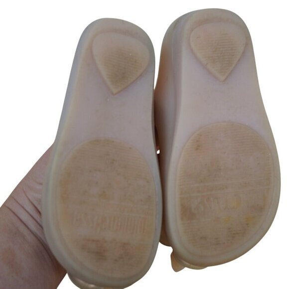 Mini Melissa Ultras Girls Mary Jane‎ Jelly Shoes With Flowers Size 7 - Picture 4 of 5